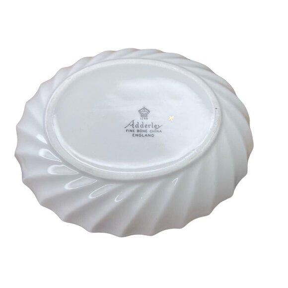 Adderley Fine Bone China Ripe Strawberry Dish With Gold Trim England - Picture 2 of 9